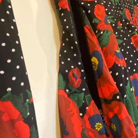 Beautiful, red, floral print dress by Free People, size small - Picture 9 of 12